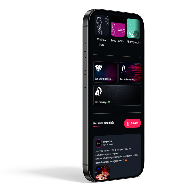 Mockup feed follows