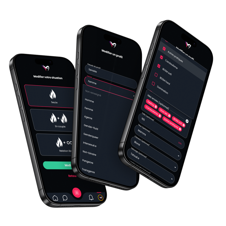 Mockup profil filtres
